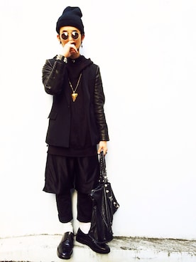 「PUBLIC SCHOOL（パブリックスクール）のアイテム（スーツジャケット）」を使った、HEAVEN_RAVENさん（メンズ・180cm）の春コーディネート