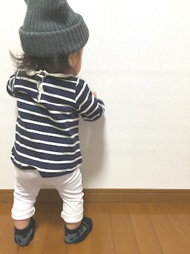「もうすぐ1歳」｜emamonさん（キッズ・70cm）の秋コーディネート