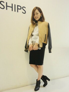 増田さん(レディース・157cm)の秋コーディネート