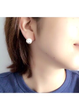 「SHIPS（シップス）のアイテム（ピアス（両耳用））」を使った、ゆかりさん（レディース・158cm）の夏コーディネート