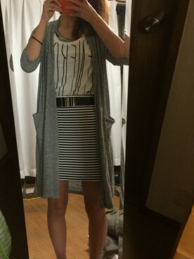「OZOC（オゾック）のアイテム（ジャケット/アウター）」を使った、nontanさん（レディース・161cm）の秋コーディネート