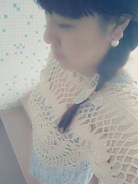 「Handmade（ハンドメイド）のアイテム（ブルゾン）」を使った、Satomiさん（レディース・162cm）の春コーディネート