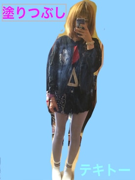 「タイツ×靴下」｜「アイテム（アクセサリー）」を使った、しゃけさんさん（レディース・161cm）の春コーディネート