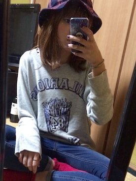 「cepo（セポ）のアイテム（アクセサリー）」を使った、しゃけさんさん（レディース・161cm）の秋コーディネート