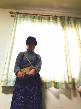 「cache cache（カシュ カシュ）のアイテム（ハンドバッグ）」を使った、やよひさん（レディース・154cm）の秋コーディネート