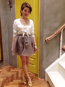 「SNIDEL（スナイデル）のアイテム（パンプス）」を使った、yumi kanoさん（レディース・161cm）の春コーディネート