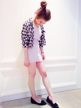 「SNIDEL（スナイデル）のアイテム（パンプス）」を使った、yumi kanoさん（レディース・161cm）の春コーディネート