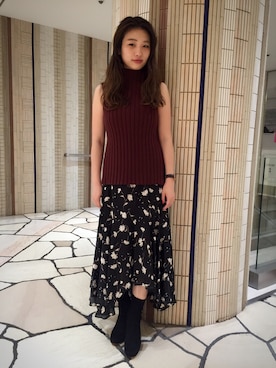 「BLK」｜yumi kanoさん（レディース・161cm）の夏コーディネート