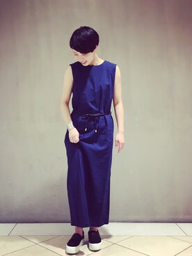 「Steven Alan」｜「アイテム（ワンピース/ドレス）」を使った、akariさん（レディース・158cm）の夏コーディネート