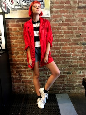「cutoff denim」｜Maddie McAllisterさん（レディース・170cm）の秋コーディネート