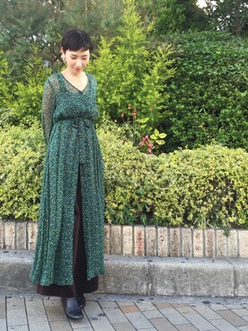 シャツワンピースを使った ベルベット の人気ファッションコーディネート Wear