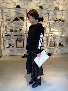 「Robert Clergerie」｜satoko tsukamotoさん（レディース・163cm）の冬コーディネート