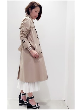 「PIERRE HARDY」｜「アイテム（ジャケット/アウター）」を使った、satoko tsukamotoさん（レディース・163cm）の春コーディネート