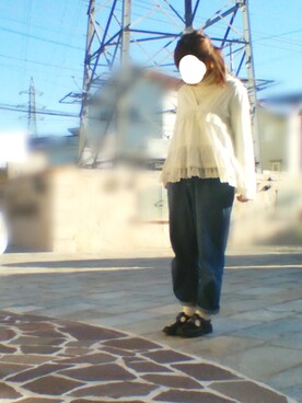 「マムジーンズ」｜yyyさん（レディース・155cm）の冬コーディネート