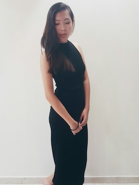 「kitschenのアイテム」を使った、Clarabelle Tanさん（レディース・162cm）の夏コーディネート