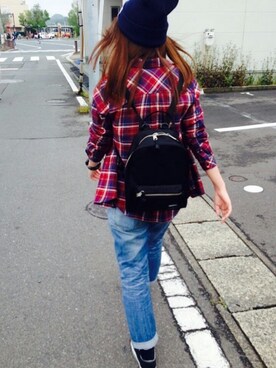 「present（プレゼント）のアイテム（帽子）」を使った、rolaxlさん（レディース・154cm）の春コーディネート