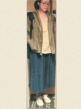 「PORTER（ポーター）のPORTER BRIDGE DAY PACK <B印 YOSHIDA SELECT>（バックパック/リュック）」を使った、さくらこさん（レディース・164cm）の春コーディネート