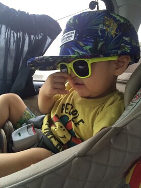 「OIL（オイル）のアイテム」を使った、レトモさん（キッズ・80cm）の秋コーディネート