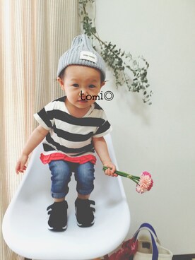 tomi◎さん（キッズ・70cm）の春コーディネート