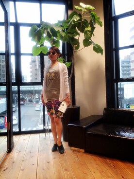 「L.H.P（エルエイチピー）のアイテム（財布/小物）」を使った、nanae  sakataさん（レディース・153cm）の春コーディネート