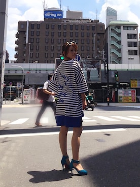 「L.H.P（エルエイチピー）のアイテム（タンクトップ）」を使った、nanae  sakataさん（レディース・153cm）の夏コーディネート