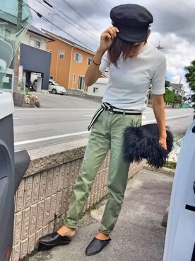 「ハイネックトップス」｜tamiさん（レディース・159cm）の秋コーディネート