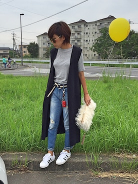 「ハイネックトップス」｜tamiさん（レディース・159cm）の秋コーディネート