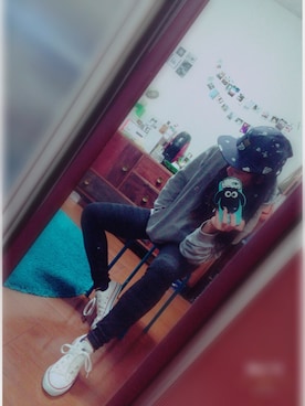 「PRIMITIVE（プリミティブ）のアイテム」を使った、TETOさん（レディース・155cm）の冬コーディネート