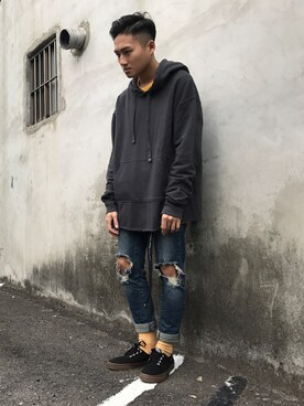 「NEXHYPE（ネックスハイプ）のアイテム」を使った、Timさん（メンズ・172cm）の冬コーディネート