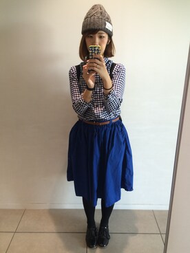「chambre de charme（シャンブルドゥシャーム）のアイテム（その他シューズ）」を使った、814さん（レディース・164cm）の秋コーディネート