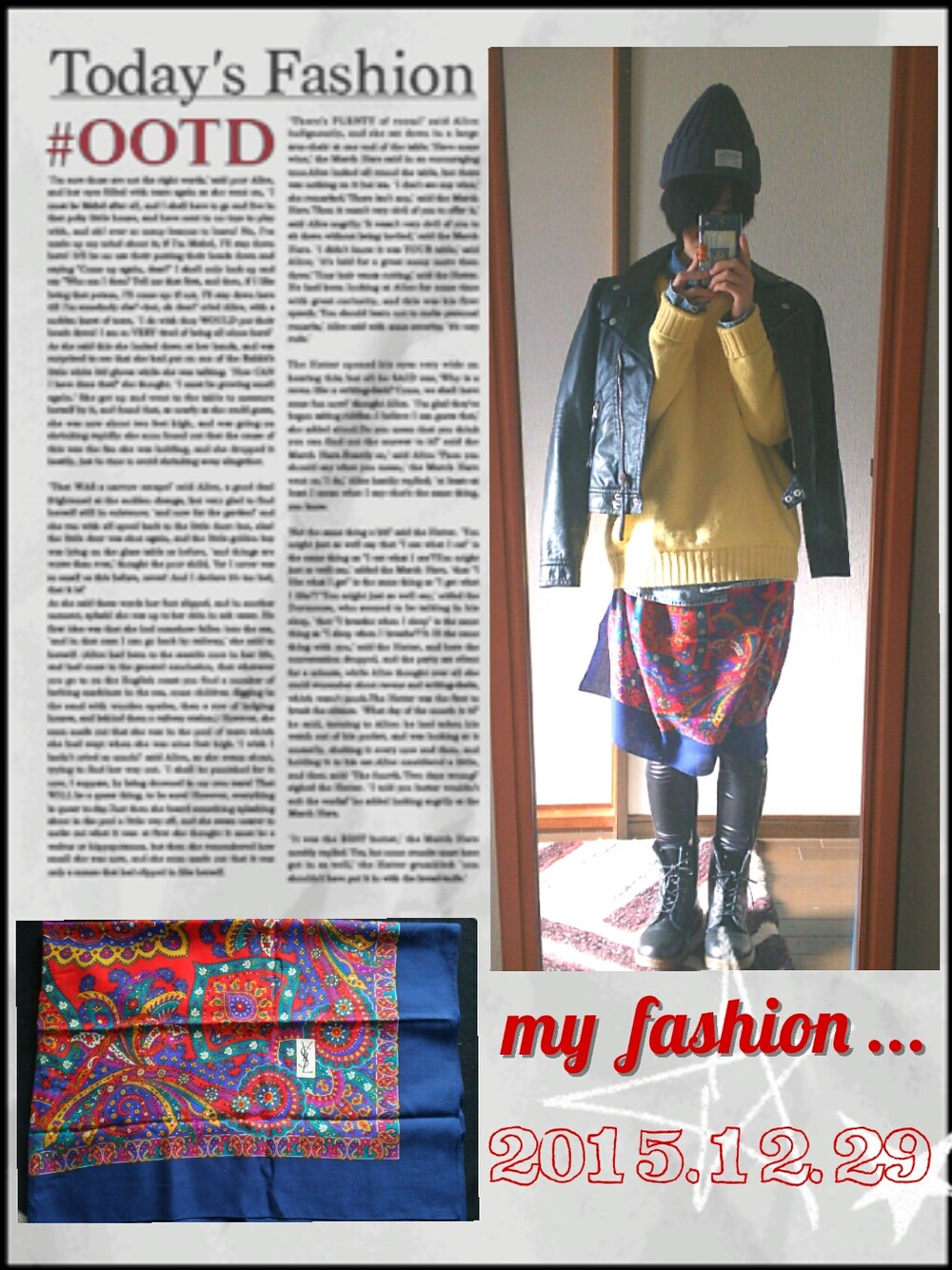 その他のストール/ショールを着用したレディースの冬コーディネートの1枚目の写真