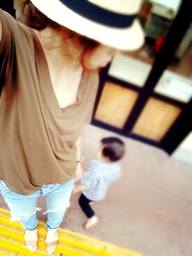 「KAORU（カオル）のアイテム」を使った、CHI-TANさん（レディース・159cm）の夏コーディネート