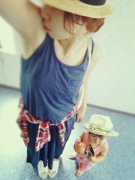 「マキシワンピ」｜CHI-TANさん（レディース・159cm・20代）の夏コーディネート