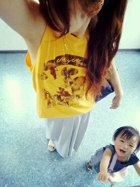 「#203（ニイマルサン）のアイテム（バッグ）」を使った、CHI-TANさん（レディース・159cm）の夏コーディネート