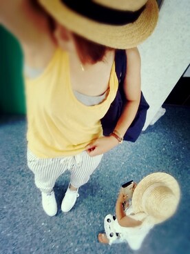 「#203（ニイマルサン）のアイテム（バッグ）」を使った、CHI-TANさん（レディース・159cm）の夏コーディネート