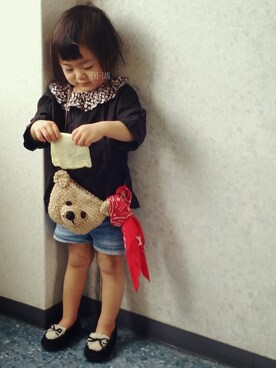「handmade」｜「アイテム（モカシン/デッキシューズ）」を使った、CHI-TANさん（キッズ・90cm）の夏コーディネート