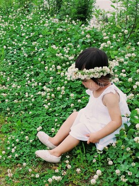 「babygap」｜「アイテム（その他シューズ）」を使った、CHI-TANさん（キッズ・90cm）の夏コーディネート