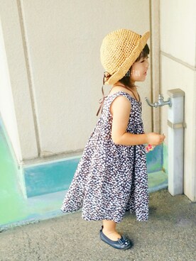 「babygap」｜「アイテム（バレエシューズ）」を使った、CHI-TANさん（キッズ・90cm）の夏コーディネート