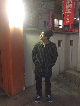 「C.brumes（シーブリュームス）のアイテム」を使った、ンべンべさん（メンズ・172cm）の秋コーディネート