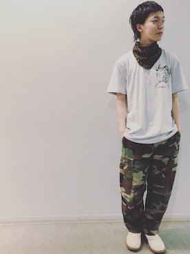 「DRIES VAN NOTEN（ドリスヴァンノッテン）のアイテム（スニーカー）」を使った、kyoyaさん（メンズ・170cm）の春コーディネート