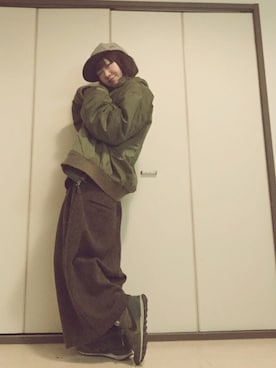 「クロップドパンツ」｜ちばゆきさん（レディース・157cm）の冬コーディネート