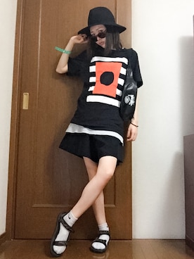 「NADA.（ナダ）のアイテム」を使った、ちばゆきさん（レディース・157cm）の春コーディネート