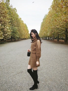 angelanizhiさん（レディース・178cm）の秋コーディネート