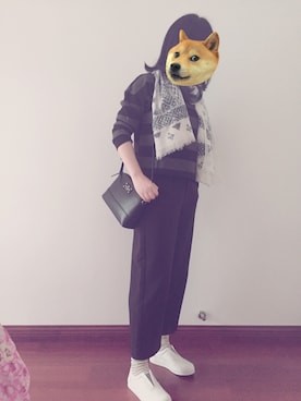 「BROADCAST THE MESSAGE（ブロードキャストザメッセージ）のアイテム」を使った、风尘四侠_北珏さん（レディース・162cm）の春コーディネート