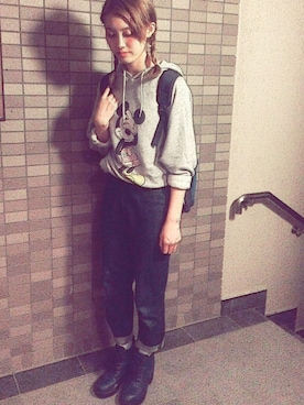 「スエット」｜吉 村 実 沙 紀さん（レディース・163cm）の秋コーディネート