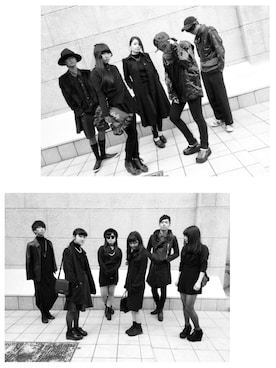 「黒タイトスカート（スカート、ブラック系）」を使った、amitasoさん（レディース・151cm）の冬コーディネート