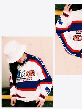 「dogのアイテム（スウェット、ホワイト系）」を使った、amitasoさん（レディース・151cm）の春コーディネート