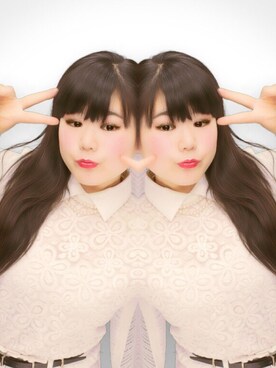 「古着のアイテム（シャツ/ブラウス、ホワイト系）」を使った、amitasoさん（レディース・151cm）の春コーディネート