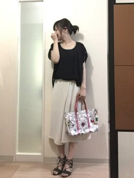 「Think Bee!（シンクビー）のアイテム」を使った、kikoさん（レディース・158cm）の夏コーディネート