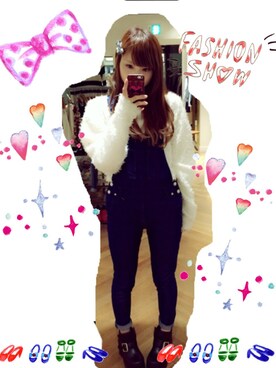 「ismのアイテム（ニット/セーター、ホワイト系）」を使った、たむたむさん（レディース・158cm）の秋コーディネート